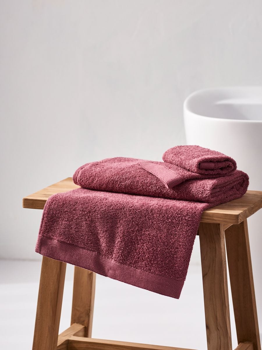 Asciugamano in cotone - rosa cipria - SINSAY