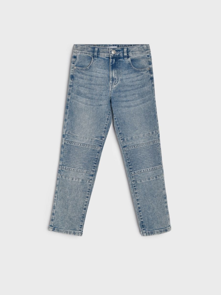 Witchery, blue stretch denim biker jeans, adjustable, Inside leg: 50cm,  GUC, size 6, – DaisyChainClothing