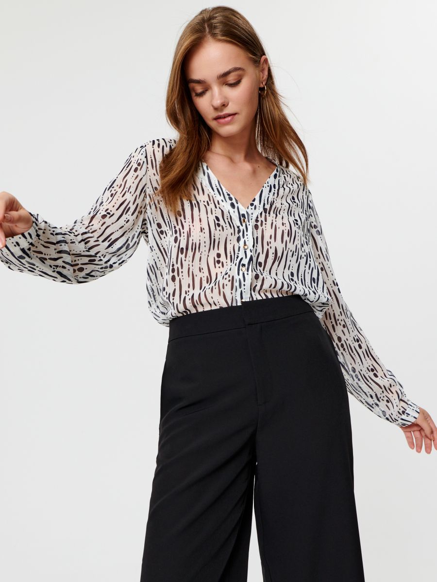 Blusa stampata - multicolor - SINSAY