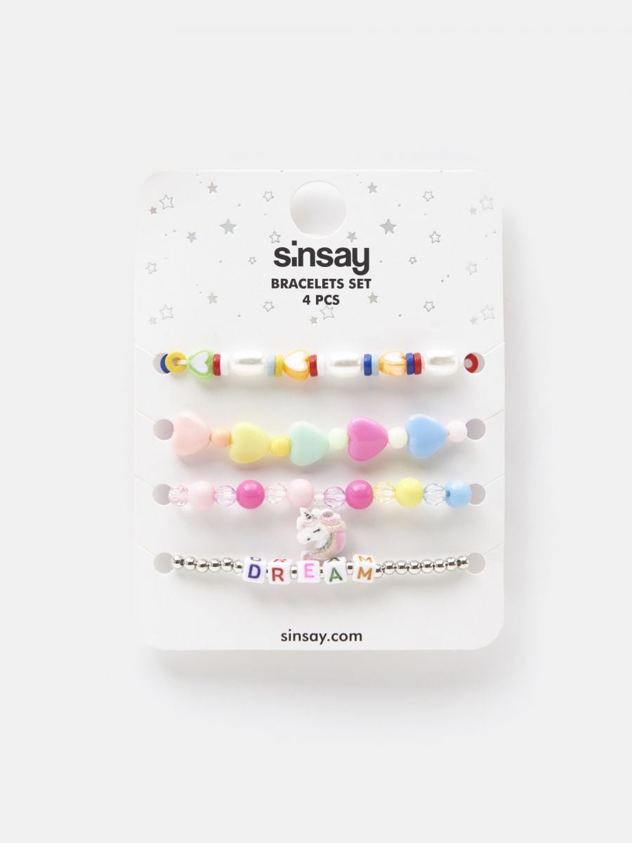 Bracelets 4 pack - multicolor - SINSAY