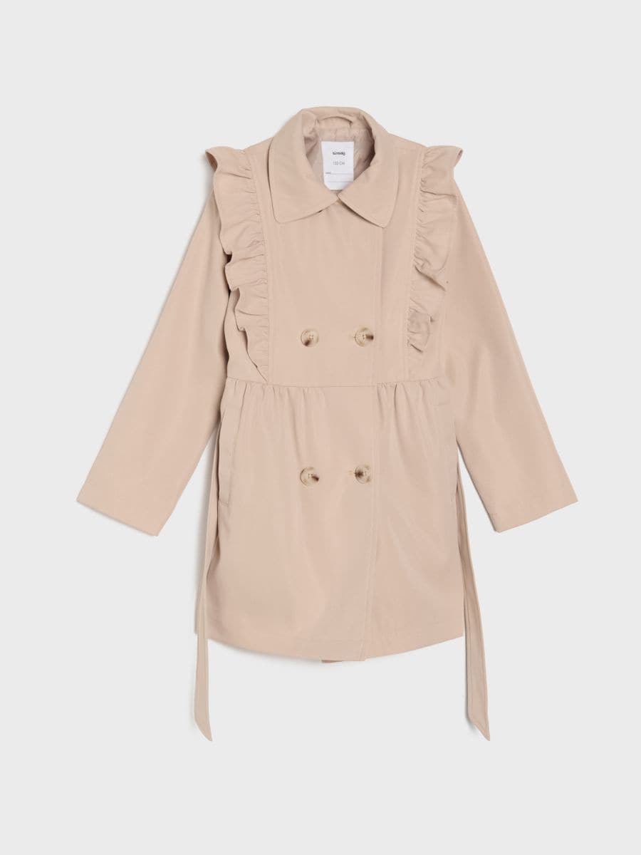 Cappotto doppiopetto - beige - SINSAY