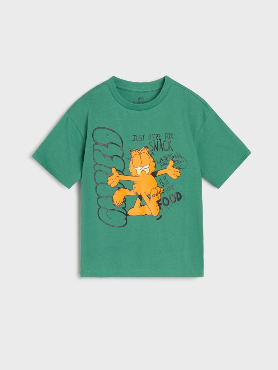 Koszulka Garfield - zielony - SINSAY