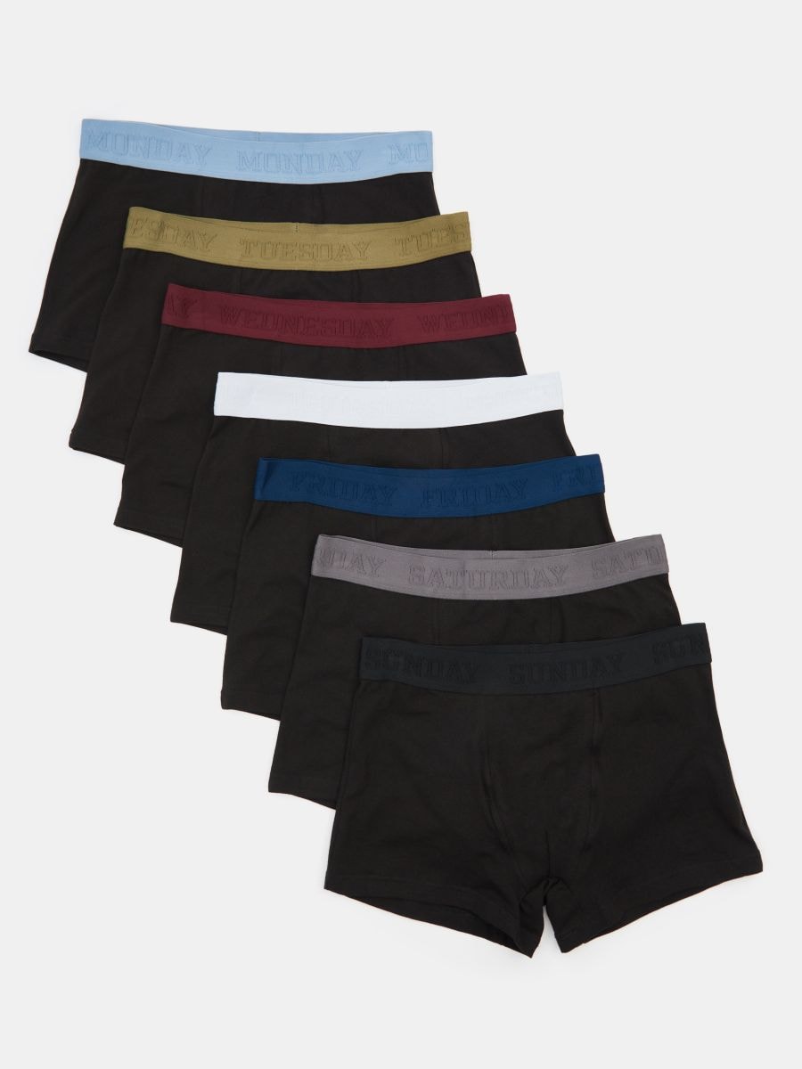 Set de 7 perechi de boxeri Classic - multicolor - SINSAY