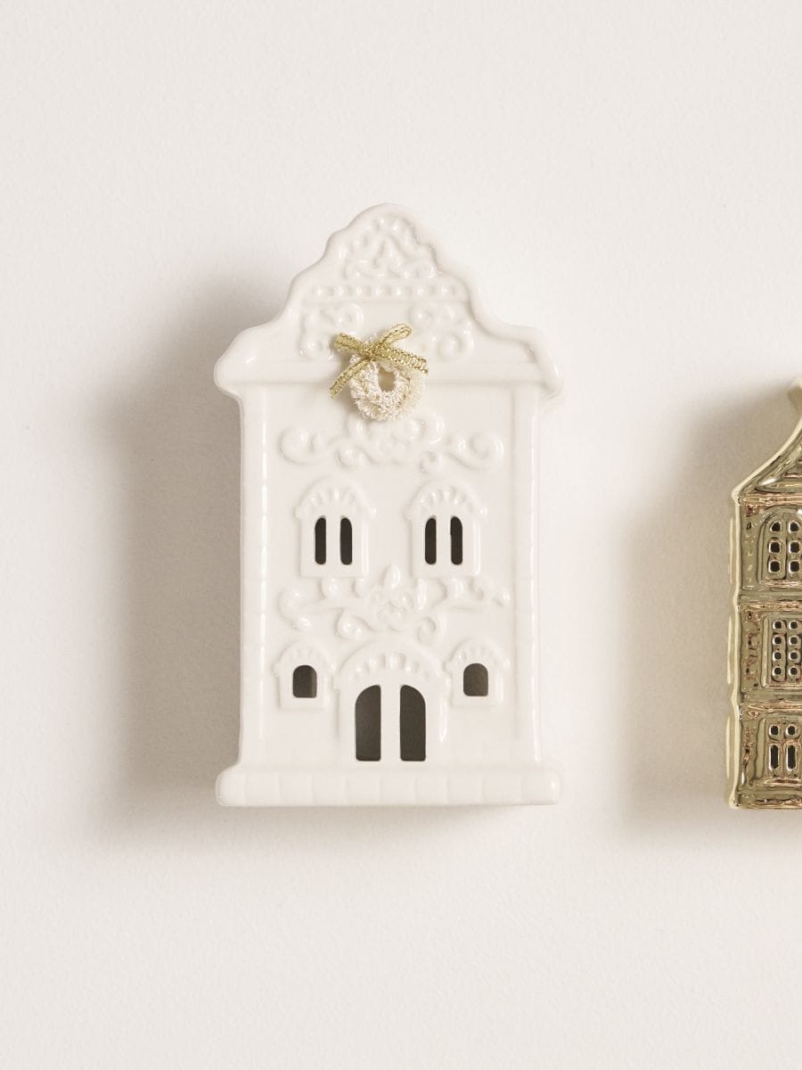 Sveča v obliki hiše - bela - SINSAY