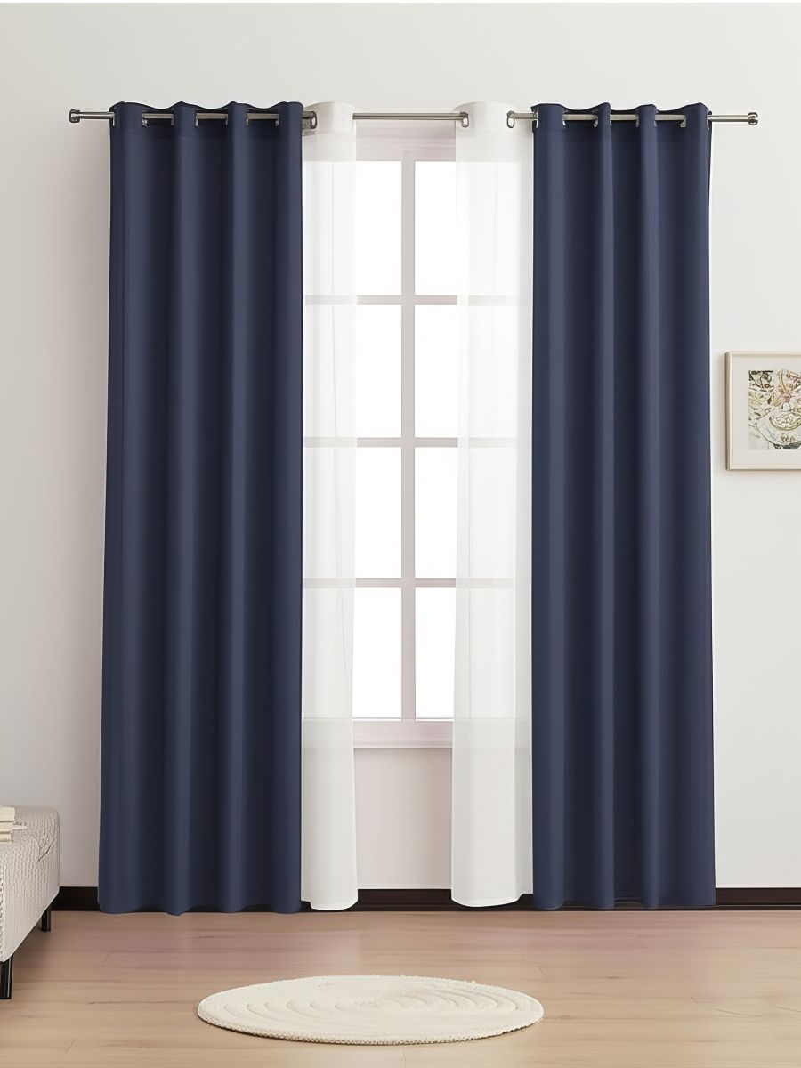 Zasłona na przelotkach - szary - SINSAY