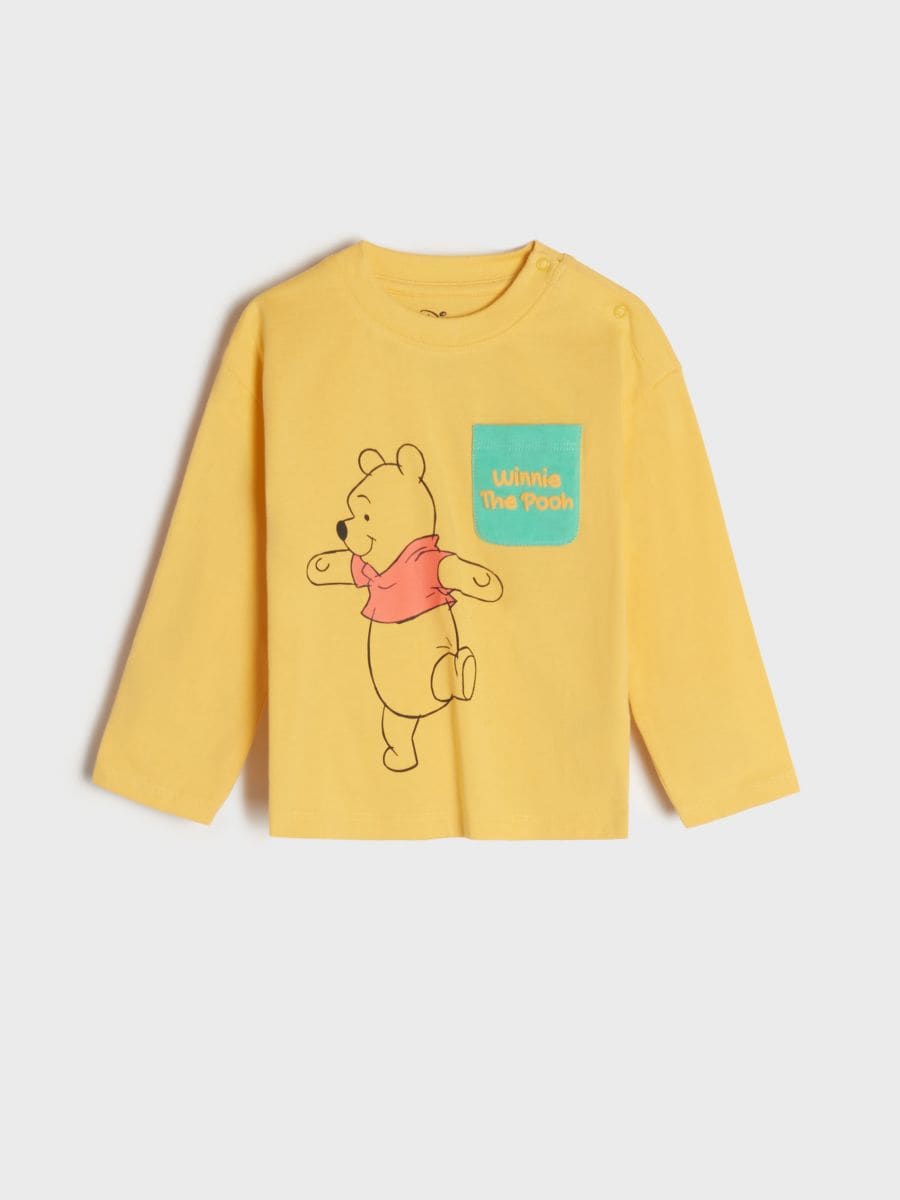Блуза с дълъг ръкав Winnie the Pooh - жълт - SINSAY