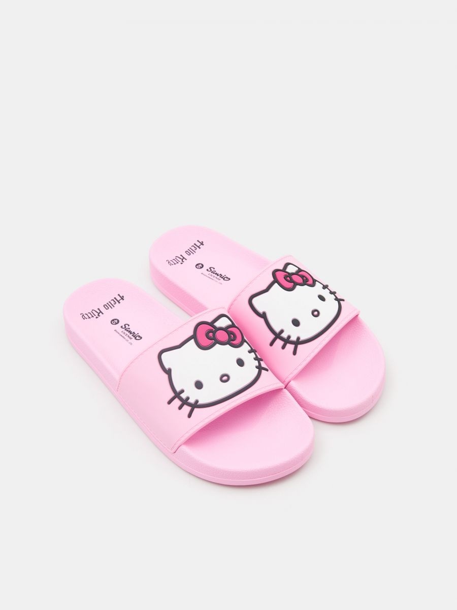 Klapki Hello Kitty - różowy - SINSAY