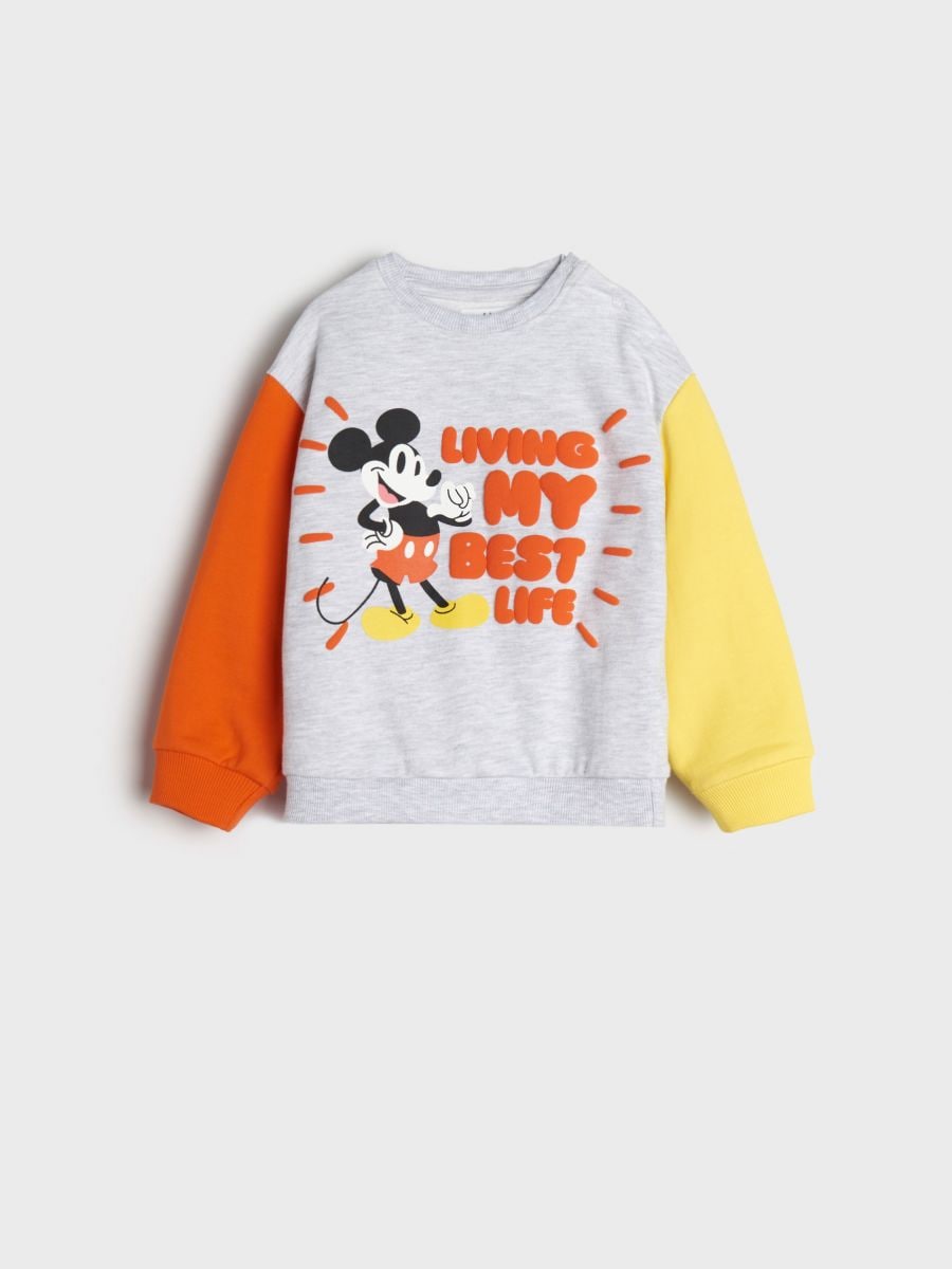 Pulover Mickey Mouse - svetlo siva - SINSAY