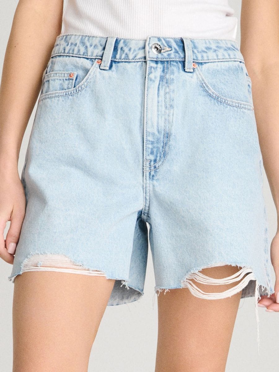 Farmerke bermude - plava - SINSAY