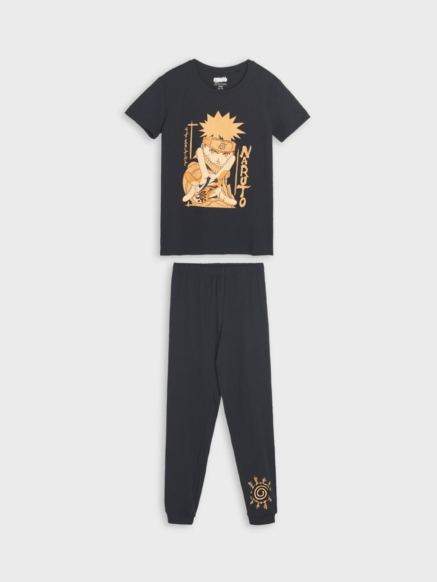 Set pijama Naruto - negru - SINSAY
