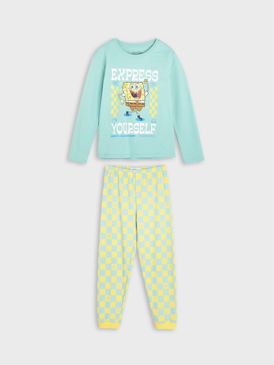 Pyžamo SpongeBob - bledotyrkysová - SINSAY