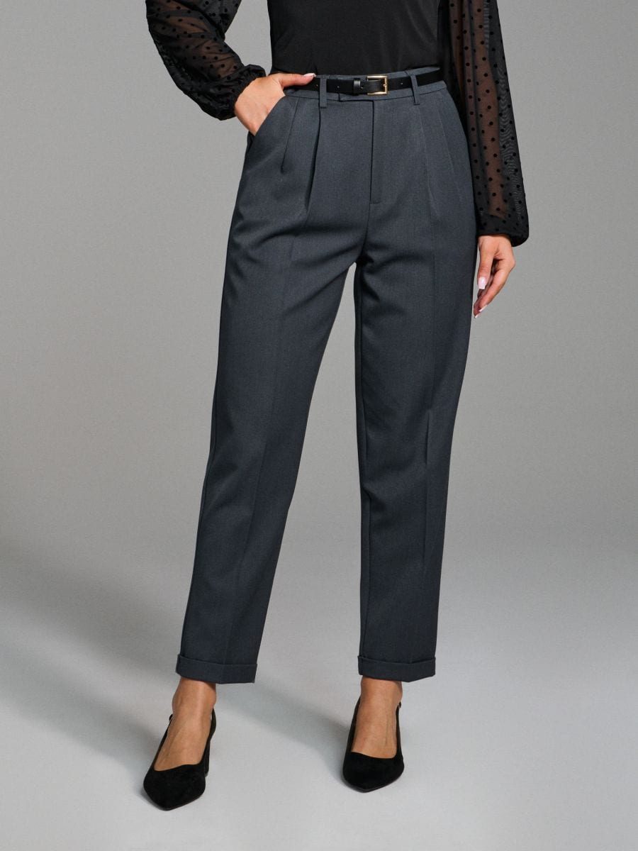 Spodnie chino - szary - SINSAY