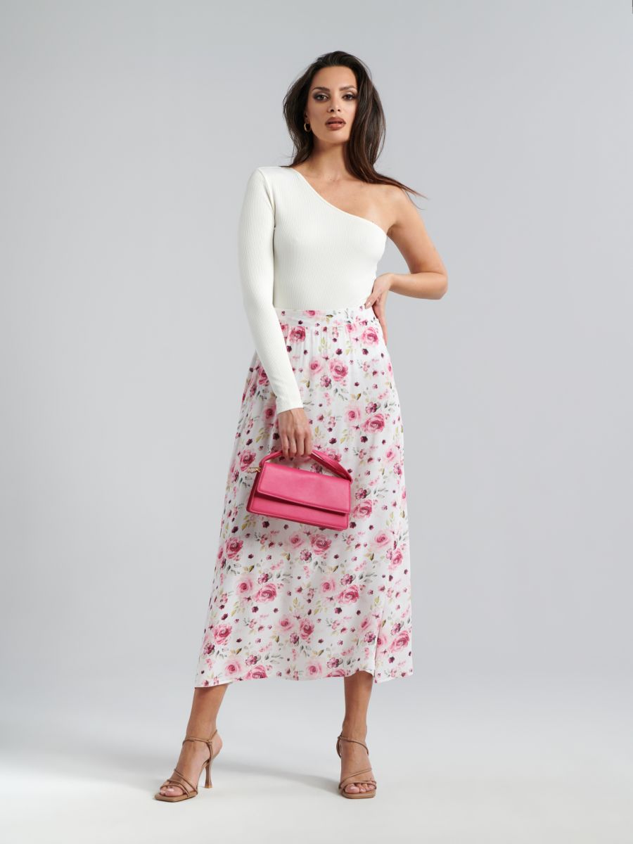 Květovaná sukně - vícebarevná - SINSAY