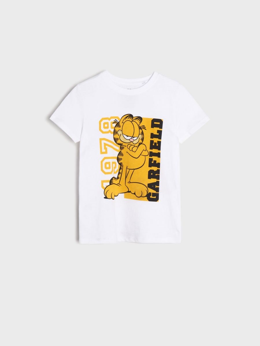 Marškinėliai Garfield - balta - SINSAY