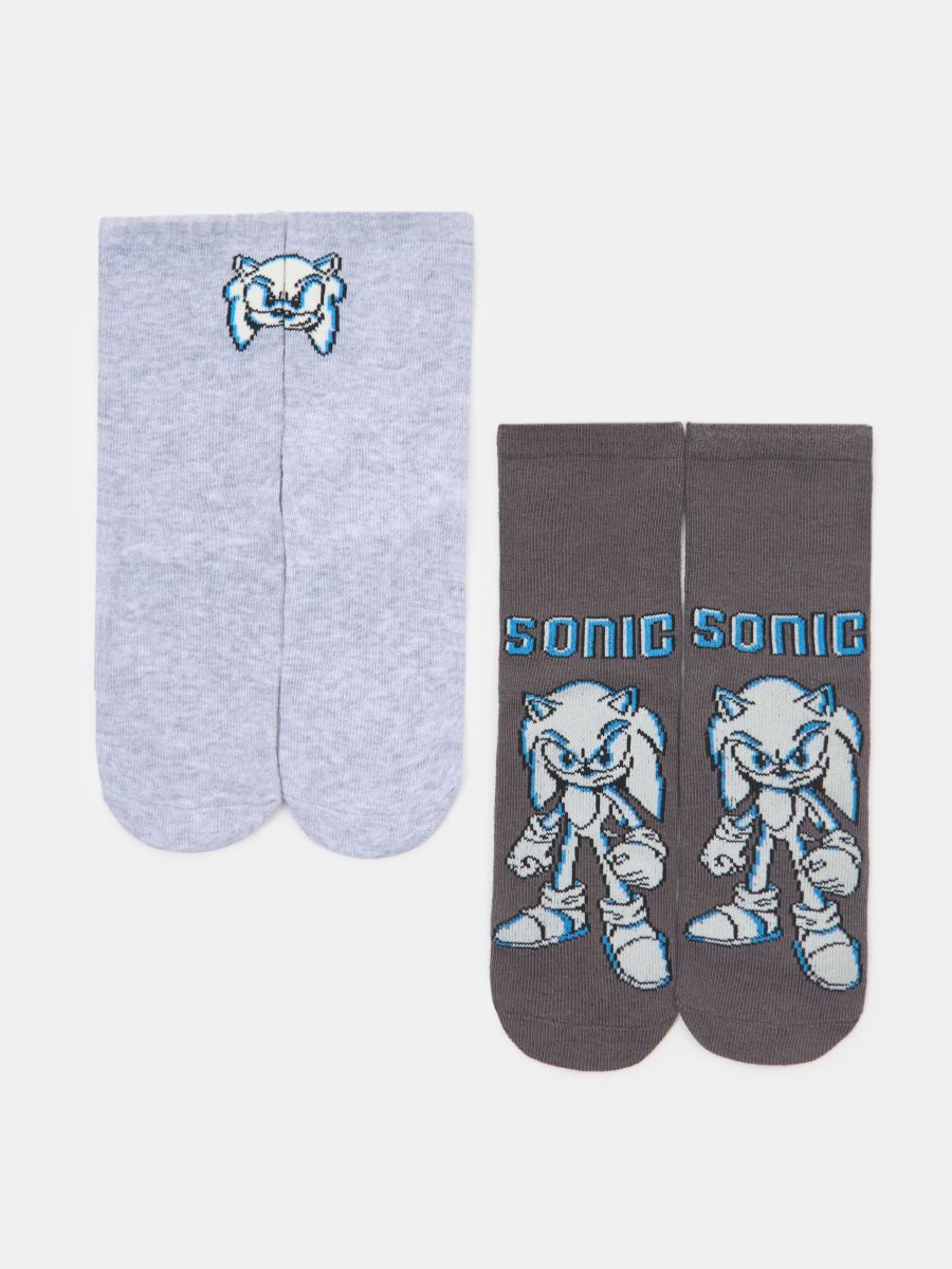 Sada 2 párů ponožek Sonic the Hedgehog - vícebarevná - SINSAY
