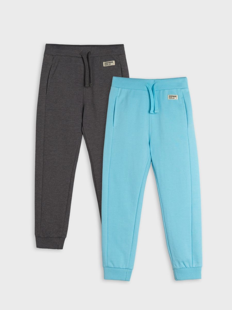 Confezione da 2 paia di pantaloni da tuta jogger - grigio scuro - SINSAY