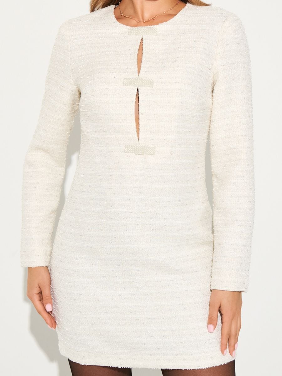 Rochie mini - crem - SINSAY