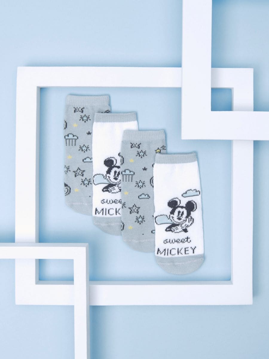 Σετ με 2 ζεύγη κάλτσες Mickey Mouse - πολυχρωμο - SINSAY
