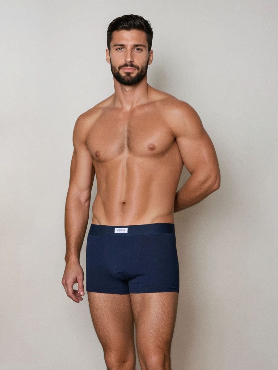 Боксери, 5 пар - темно-синій - SINSAY