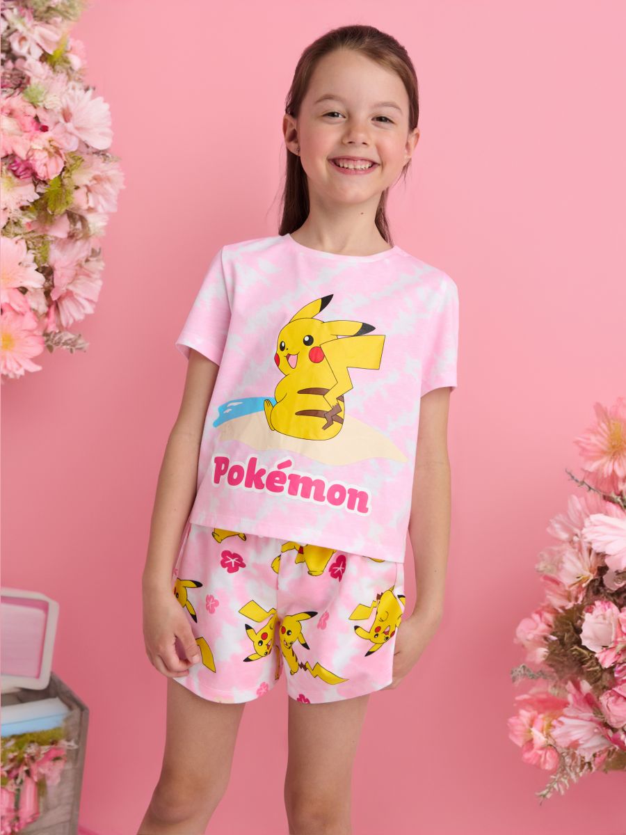 Kratke pantalone Pokémon - pastelno roze - SINSAY