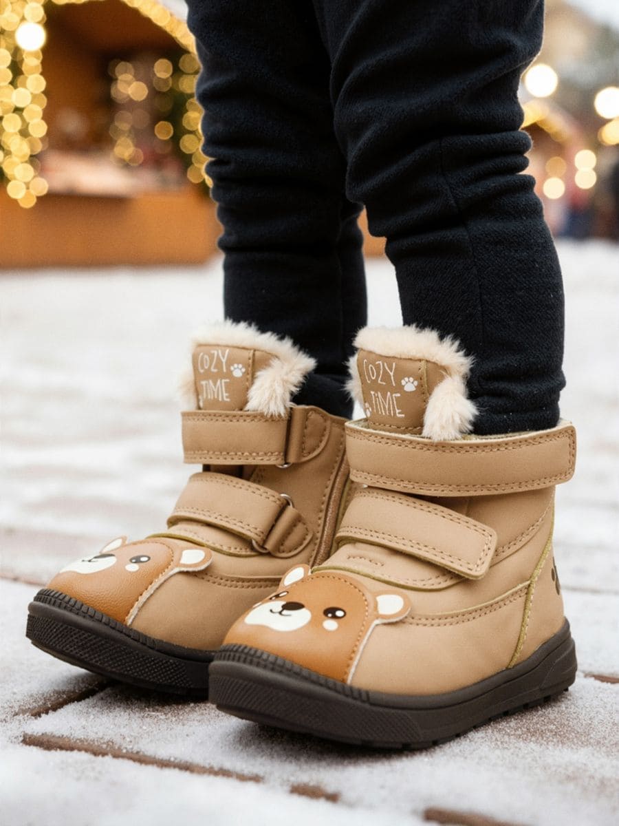 Botki ocieplane z kożuszkiem - Inny - SINSAY