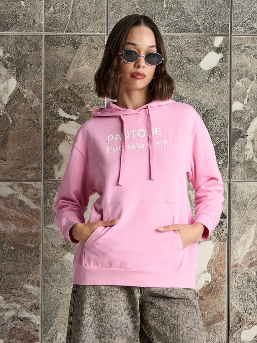 Sweatshirt Pantone - Pink - SINSAY