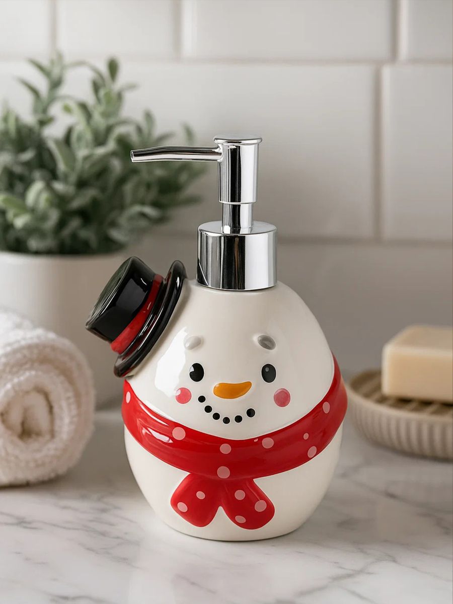 Dozator za sapun s božićnim motivom - bijela - SINSAY