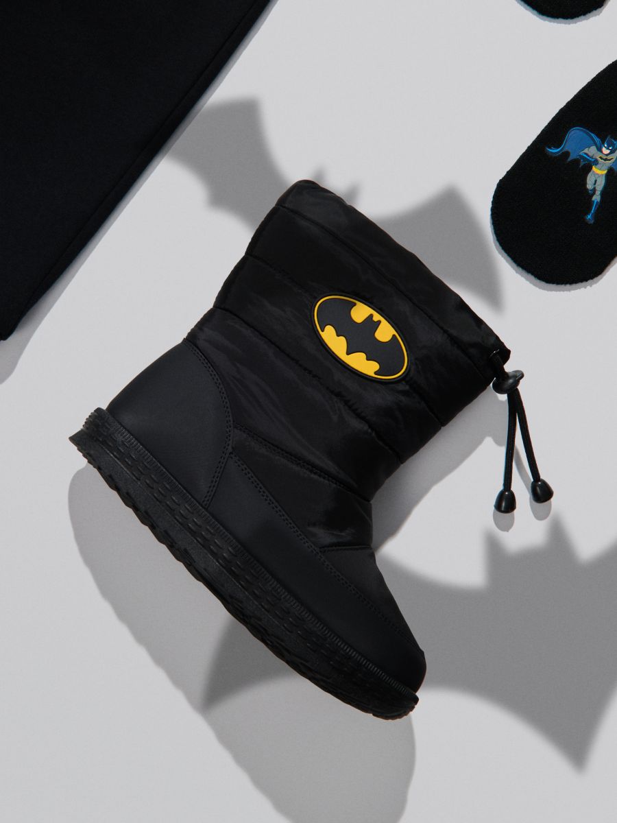 Ocieplane śniegowce z elastycznym ściągaczem Batman - czarny - SINSAY