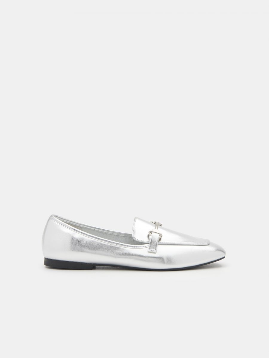 Loafer cipő - ezüst - SINSAY