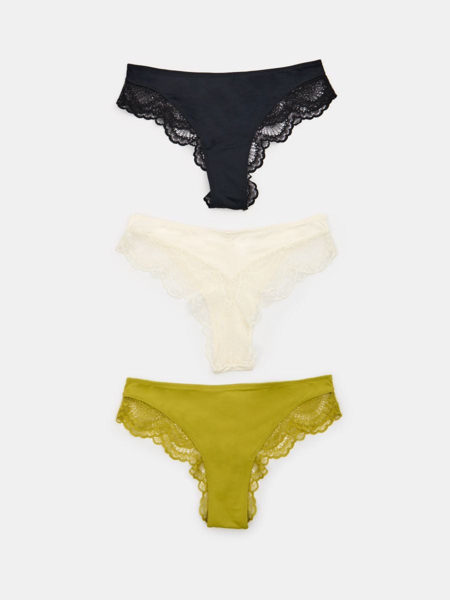 Majtki 3 pack - wielobarwny - SINSAY