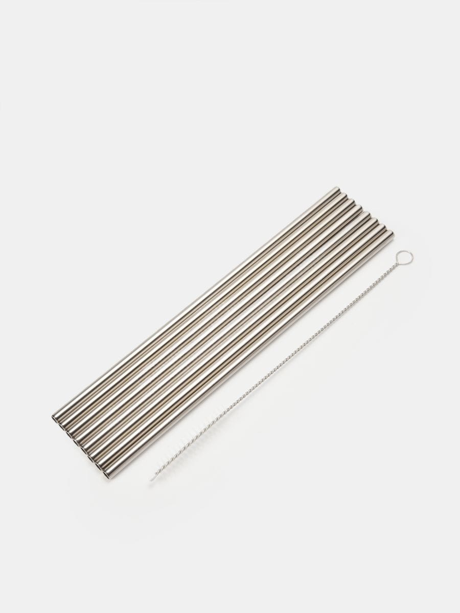 Komplet slamk z čistilom 9 pack - srebrna - SINSAY