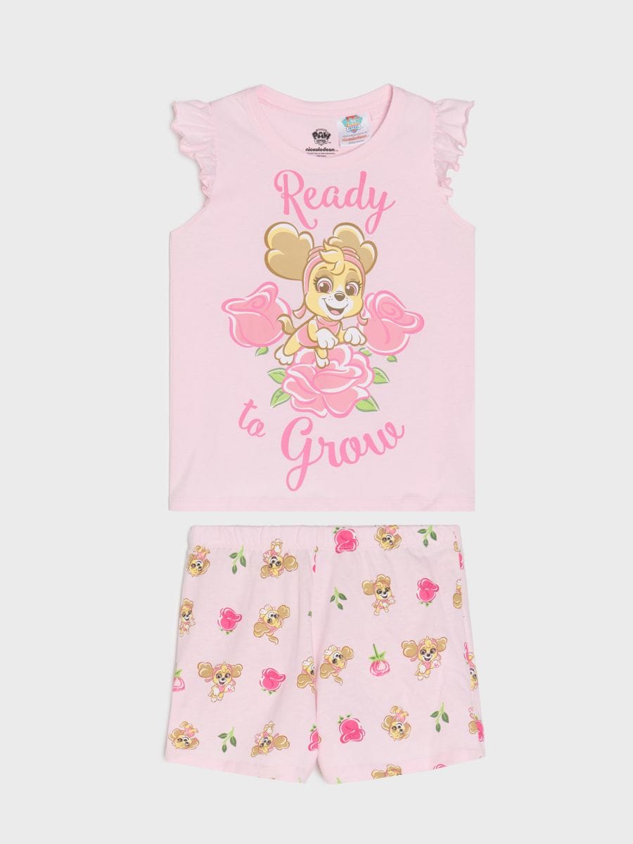 Pijama din două piese PAW Patrol - roz-pastel - SINSAY