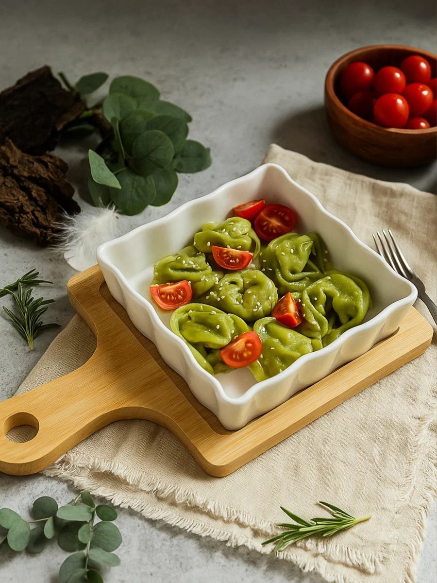 Tavă de servire cu bol - bej - SINSAY