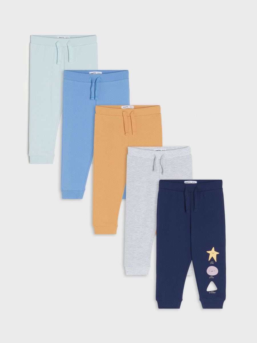 Set de 5 perechi de pantaloni sport jogger - bleumarin - SINSAY
