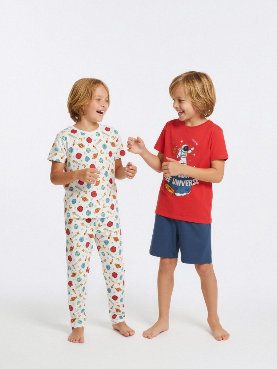 Δίδυμες πιτζάμες – συσκευασία 2 τεμαχίων - μπορντο - SINSAY