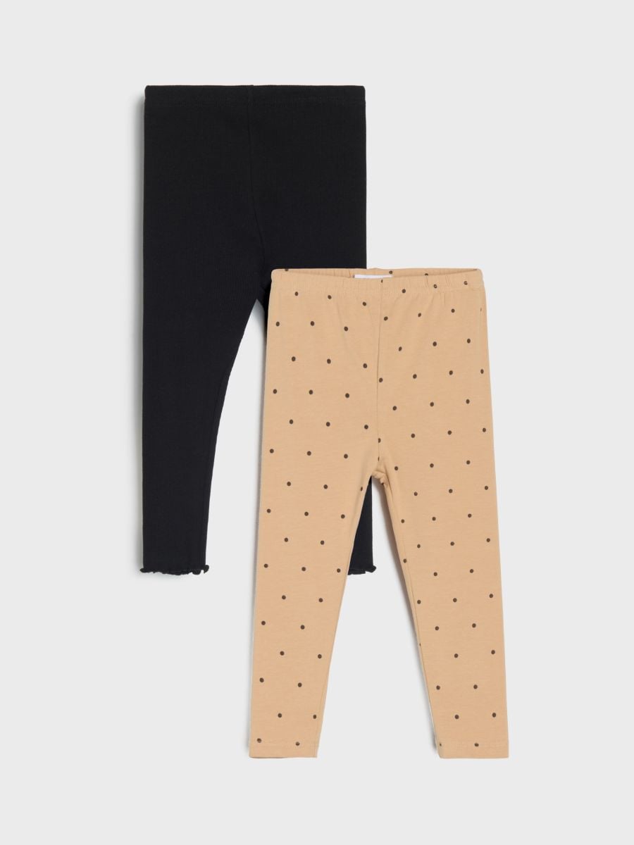 Legginsy 2 pack - beżowy - SINSAY