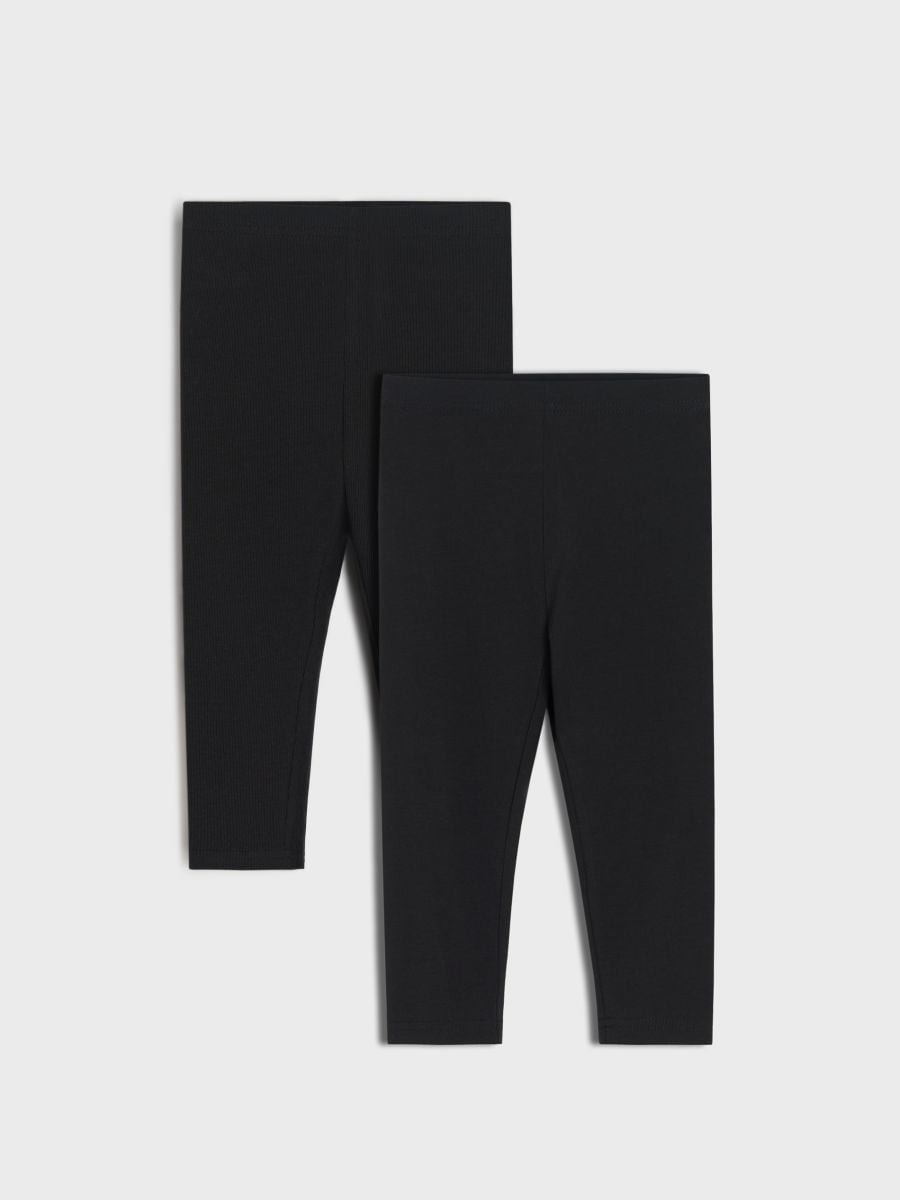 Legginsy 2 pack - czarny - SINSAY