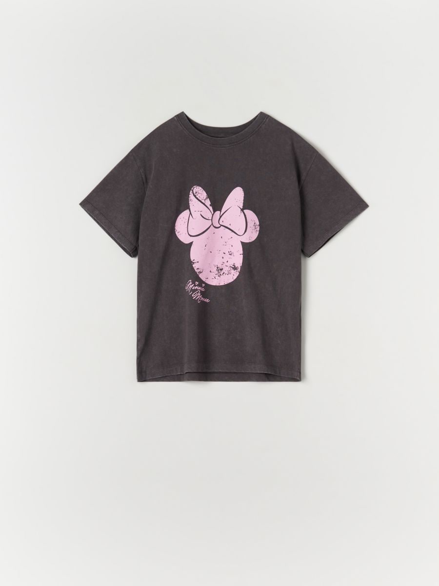 T-shirt Minnie Mouse - grigio scuro - SINSAY
