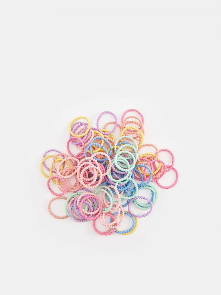 Set de 100 de elastice de păr - multicolor - SINSAY