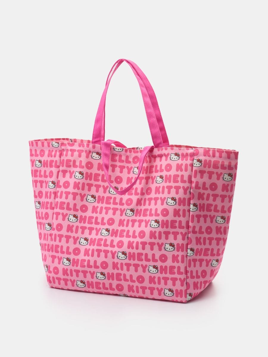 Materiałowa torba zakupowa Hello Kitty - wielobarwny - SINSAY