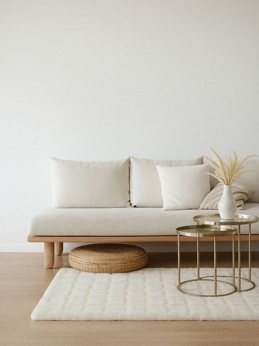 Tepih od umjetnog zecovog krzna - krem - SINSAY