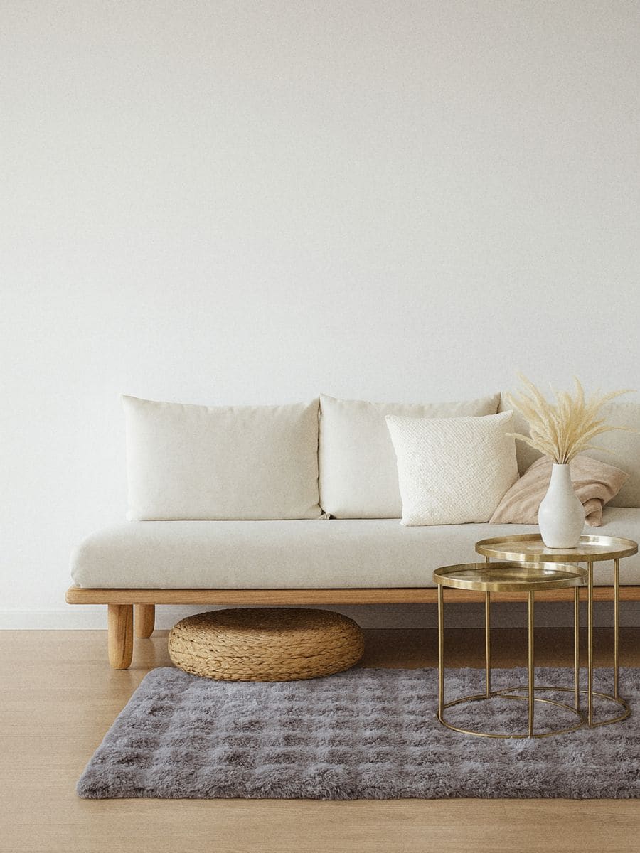 Tepih od veštačkog zecovog krzna - svetlo siva - SINSAY