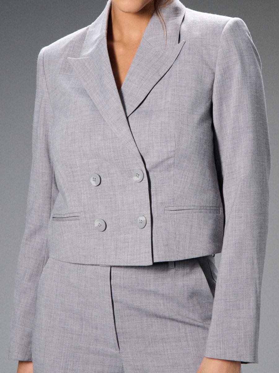 Sacou scurt - gri deschis - SINSAY