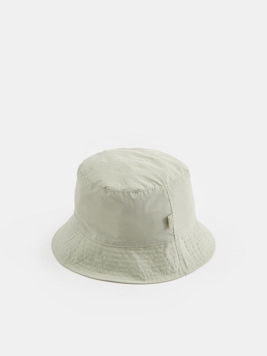 Klobúk typu bucket hat - popolavo zelená - SINSAY