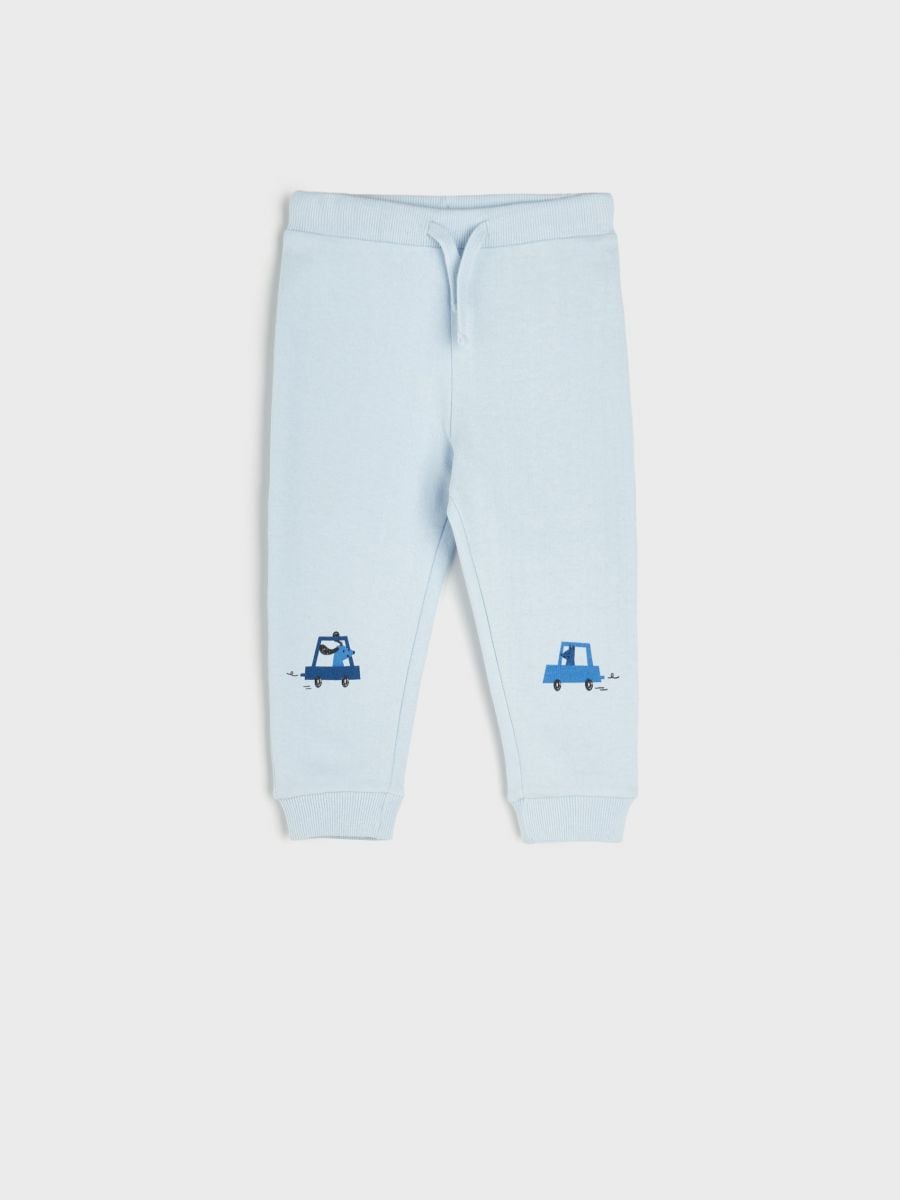 Jogger sweatpants Color pale blue - SINSAY - 7606Z-05X