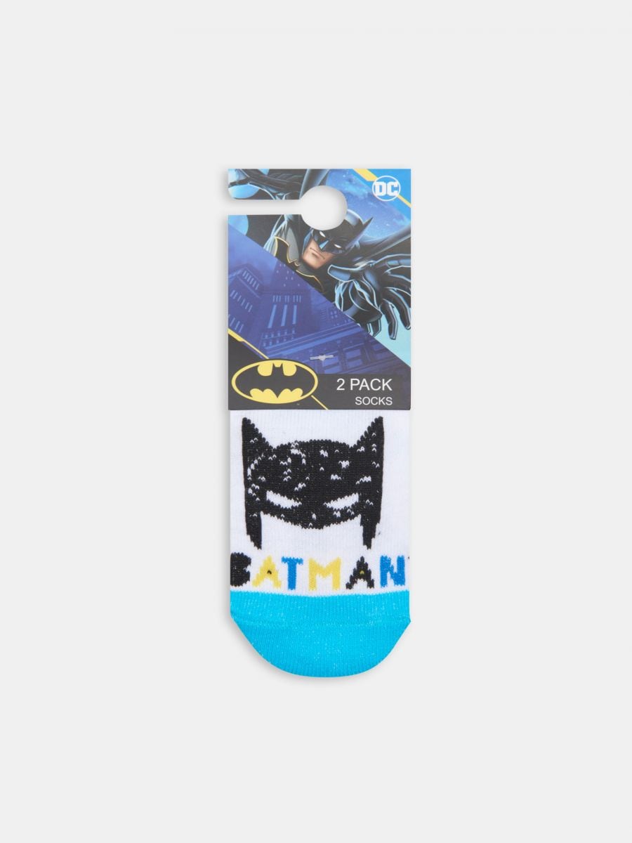 Socken Batman, 2er-Pack - Weiß - SINSAY
