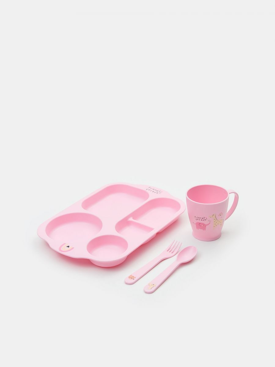 Kids’ dinnerware set - begonia - SINSAY