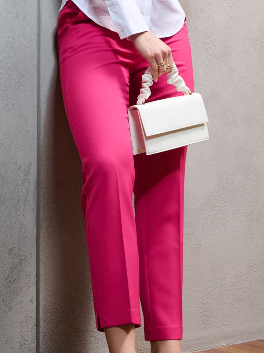 Cigaret pantalone - fuksija - SINSAY