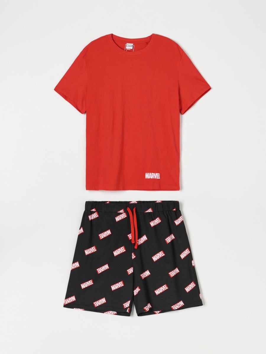 Set pijamale Marvel - roșu - SINSAY