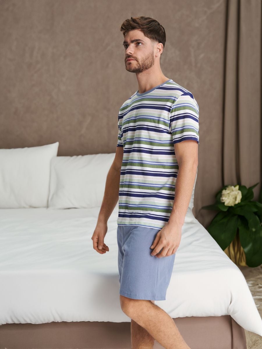 Pyjama-Set aus Baumwolle - Mehrfarbig - SINSAY